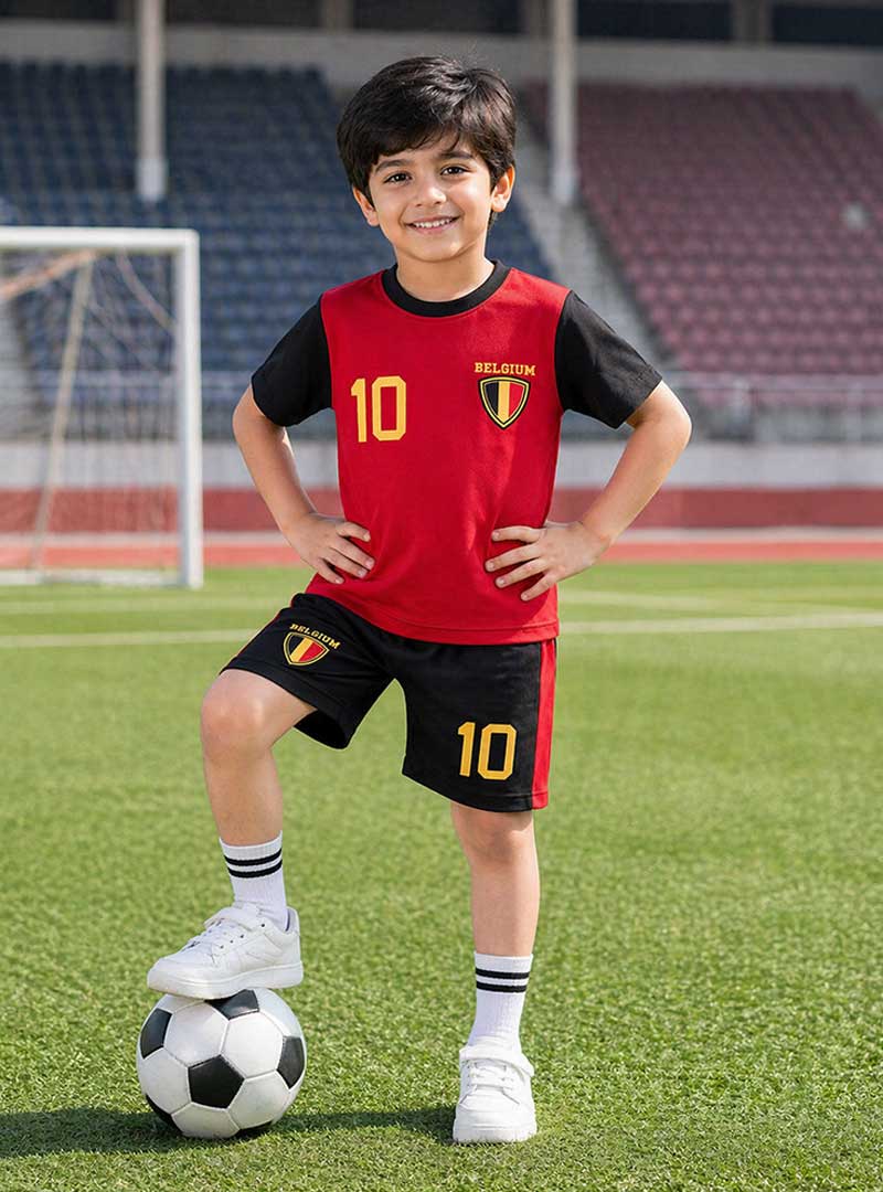 Kids Belgium Team Sports wear Set No. 10