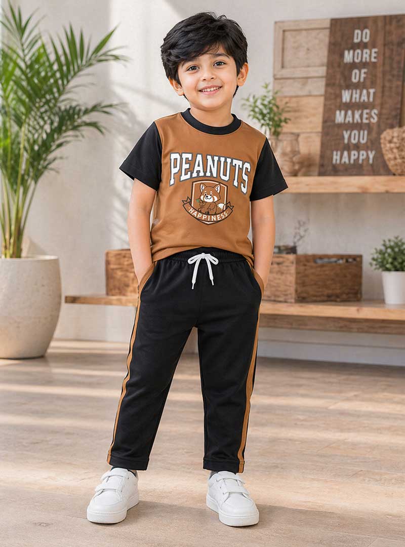 Peanuts Print Kids Trouser Set