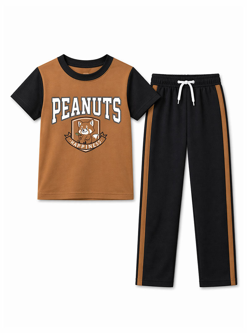 Peanuts Print Kids Trouser Set