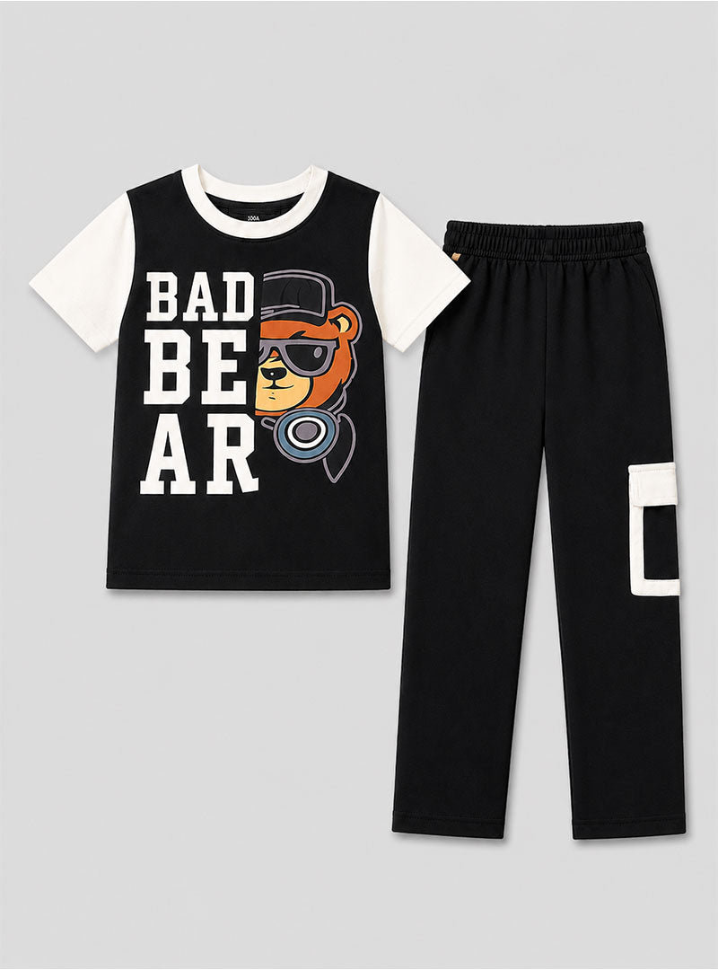 Boys Bad Bear Trouser Set