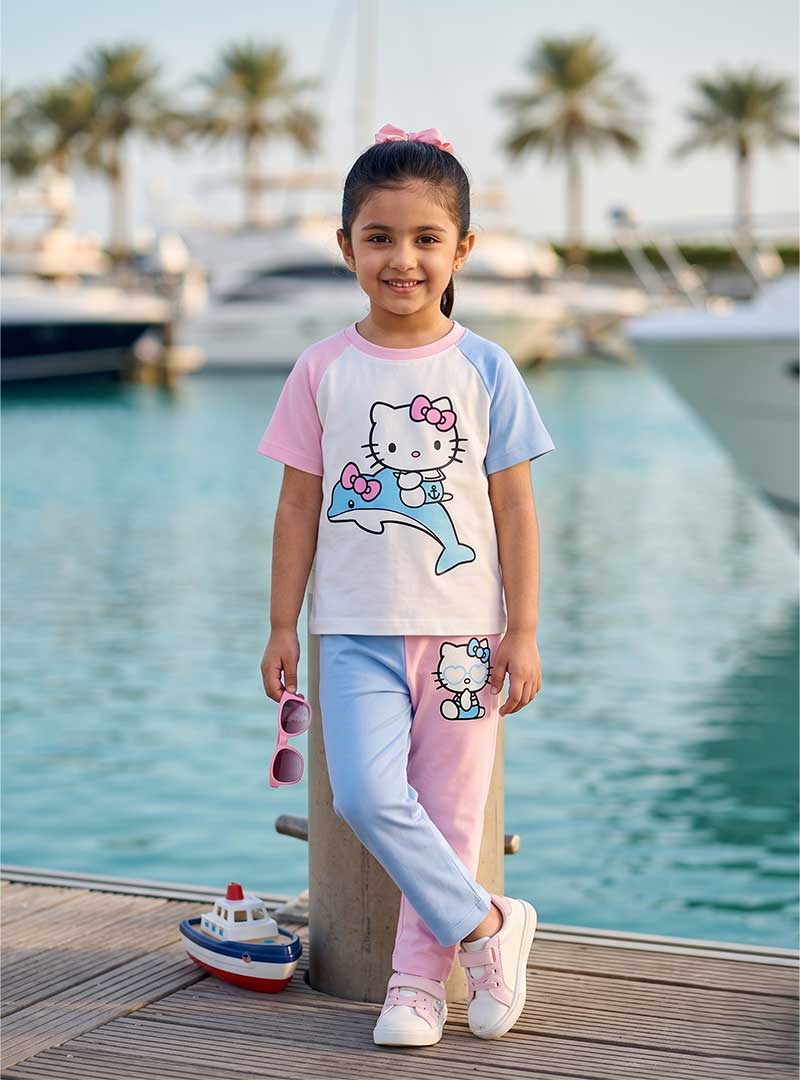 Hello Kitty Cute Dolphin Ride Pajama Set
