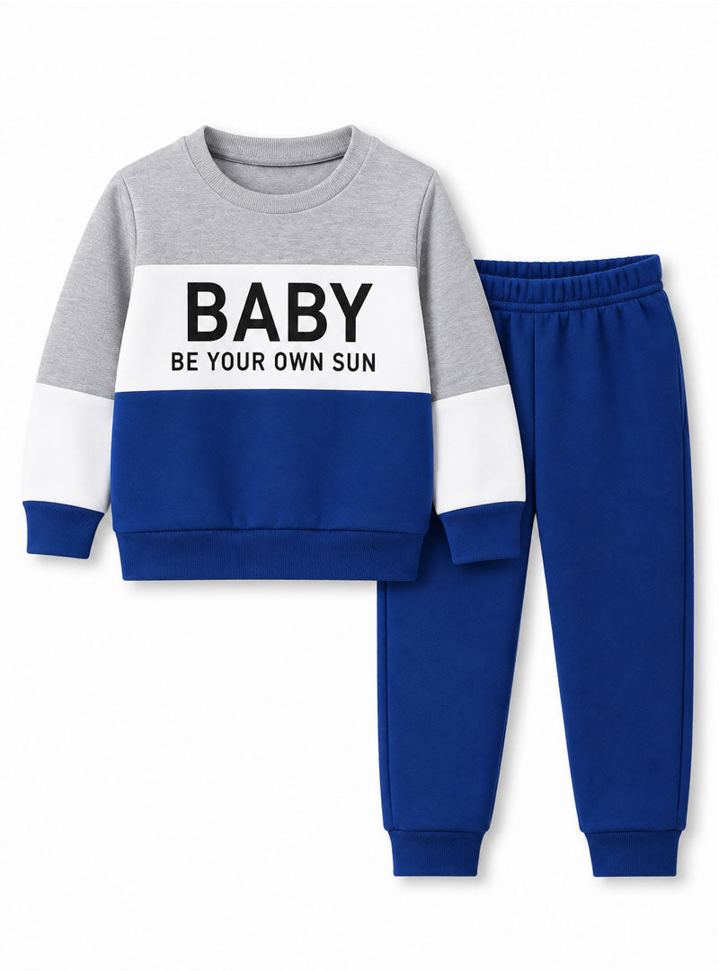 Blue grey and white boys winter tracksuit product image
