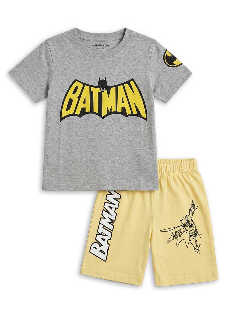 Batman Logo Kids T Shirt & Shorts Set