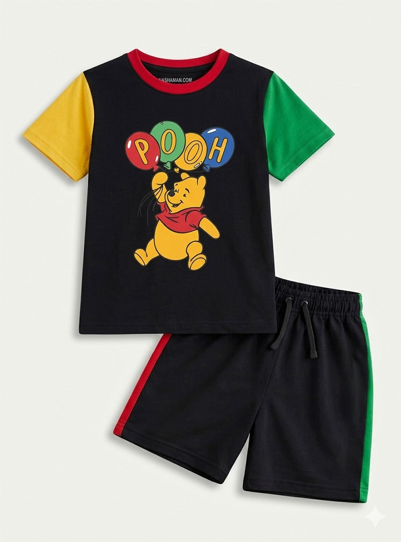 Pooh Cartoon Kids Summer Set